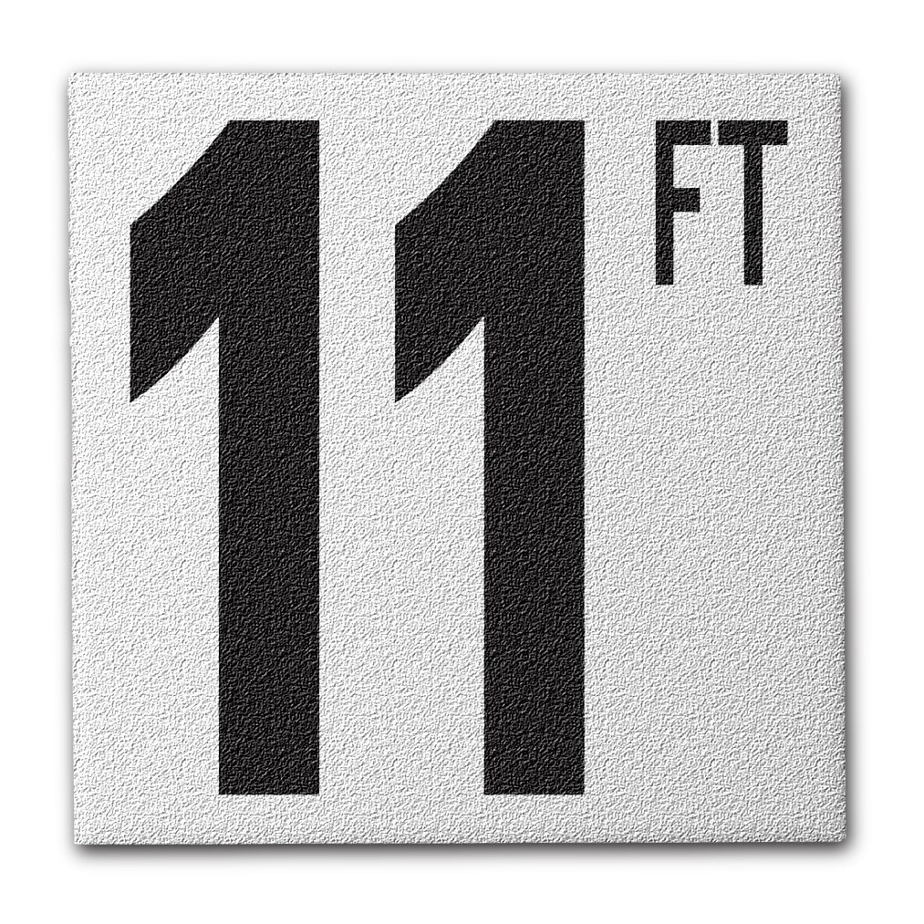 Ceramic Swimming Pool Deck Depth Marker 