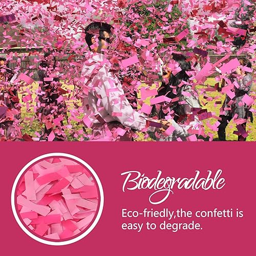 Miniatura 3 de BATTIFE It's a Girl, paquete de 30 palitos de confeti para revelación de género, varitas de confeti de papel de seda para baby shower, boda,