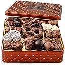 Chocolate Gift Basket, Candy Food Gifts Arrangement Platter, Gourmet Snack Box, Thanksgiving, Christmas, Holiday Present Idea, Corporate Him & Her, Men Women Sympathy Family Parties & Get Well- Bonnie & Pop