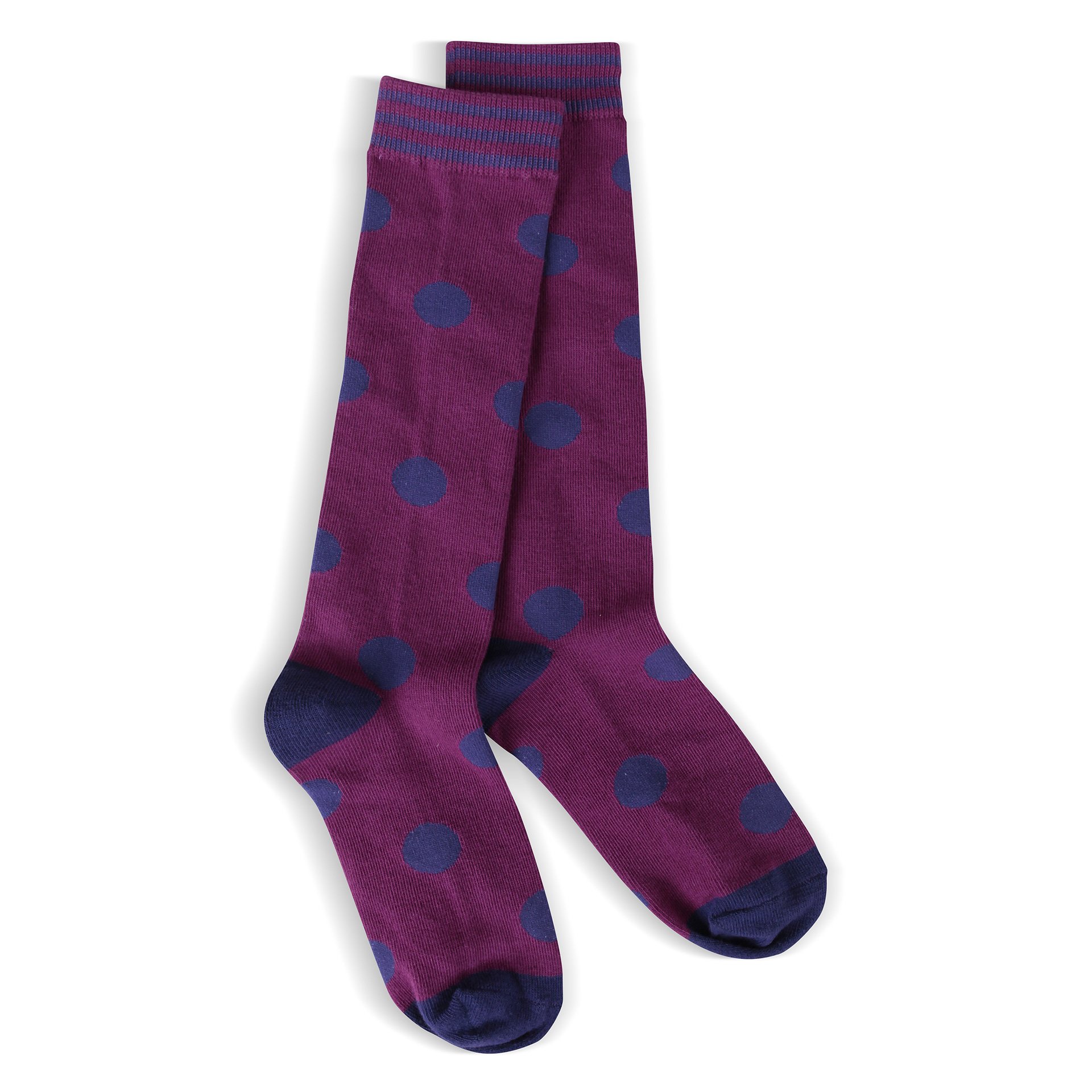 Mouse Creek Trading Co. Children's Dapper Collection Knee High Socks Size 1-2 (Petunia Dot)