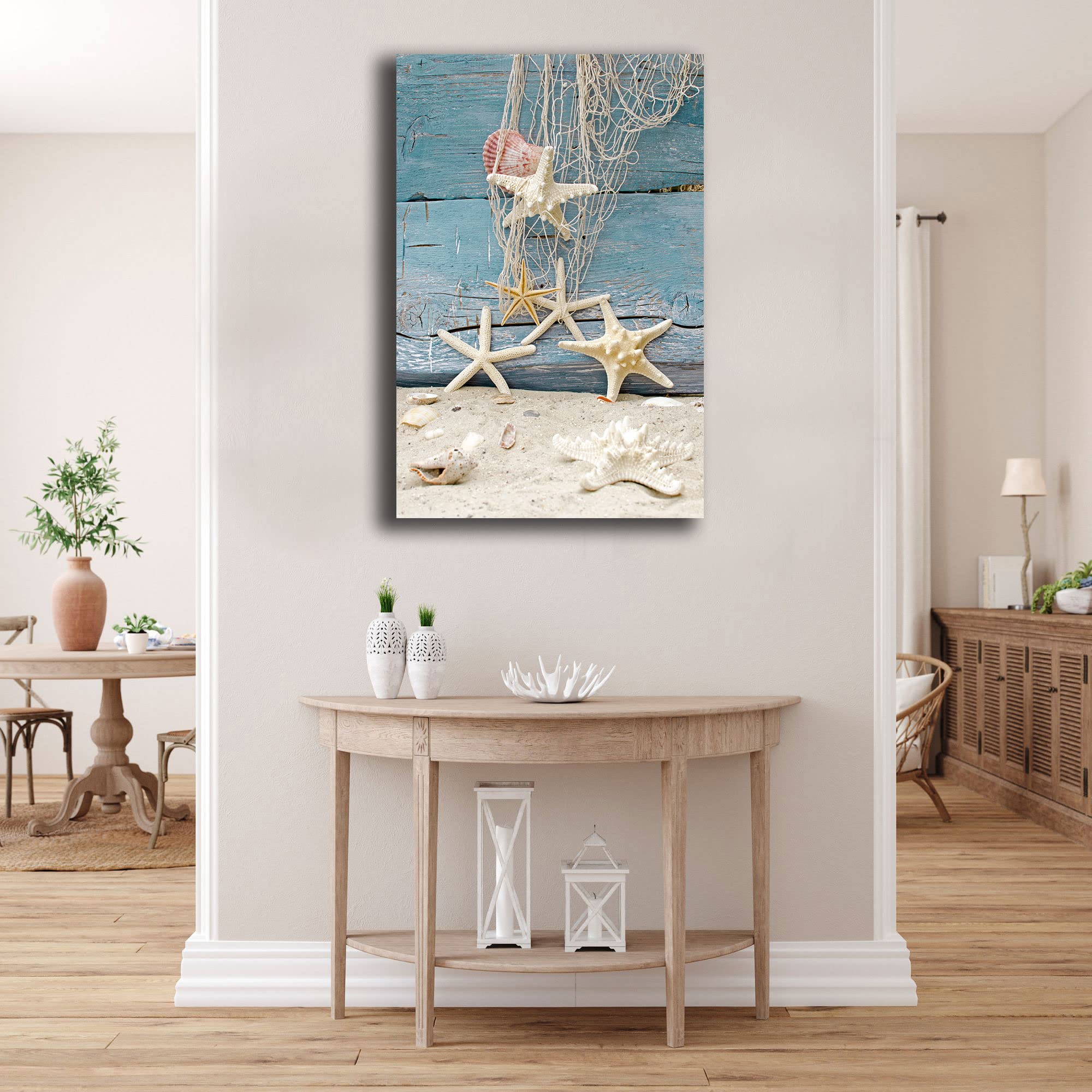 Quadretto su tela granchio in juta con cornice 40x40cm COLORI E LUCI 42605 Idea Luce di Filippi - Carrù(Cuneo