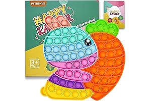 Bunny Carrot Pop Bubble Fidget Sensory Toys Rainbow Popits