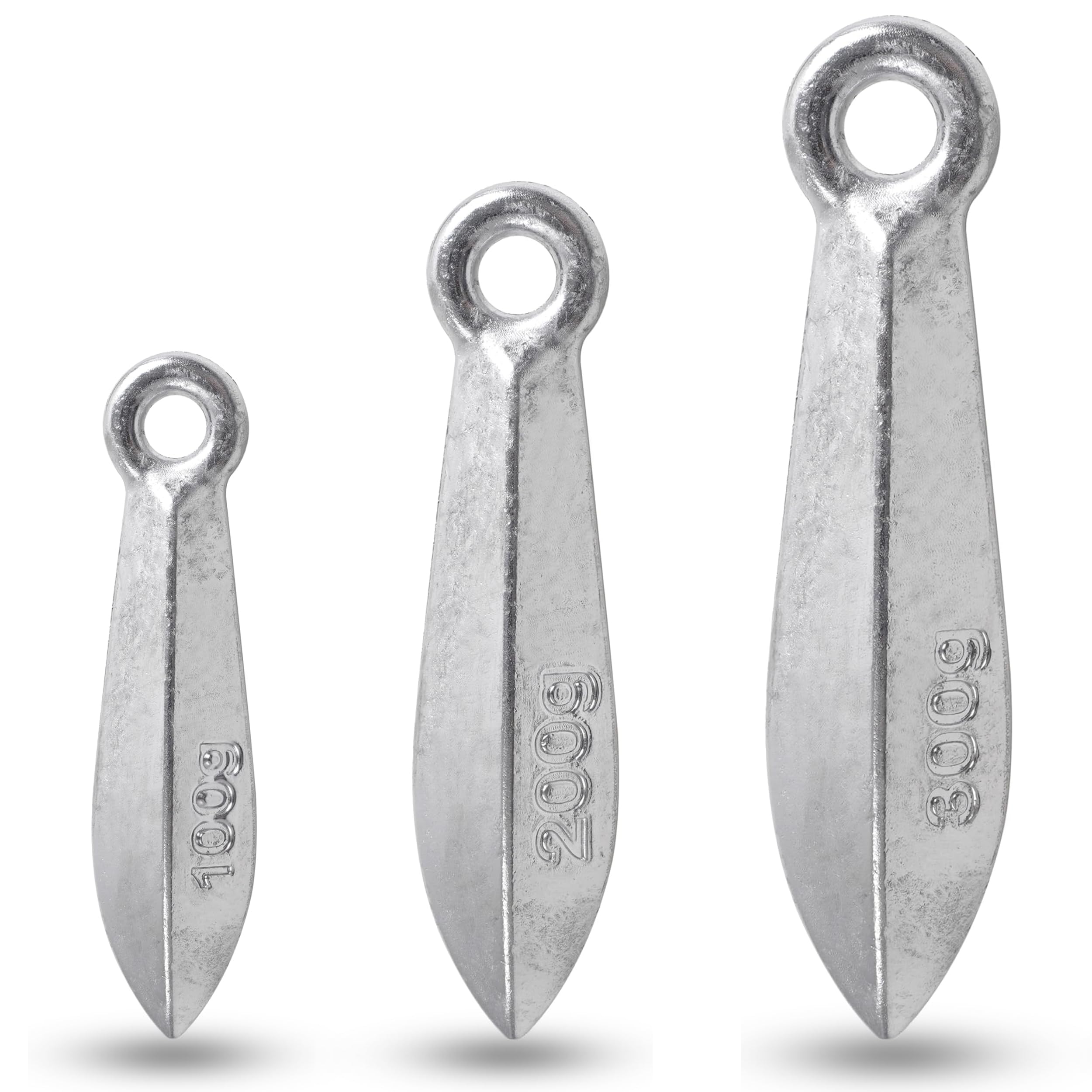 Bank Sinkers Fishing Weights Saltwater Surf Fishing Weights Catfish Bullet Sinker Weights for Ocean Surf Fishing Bottom Rigs Catfishing Gear Tackle