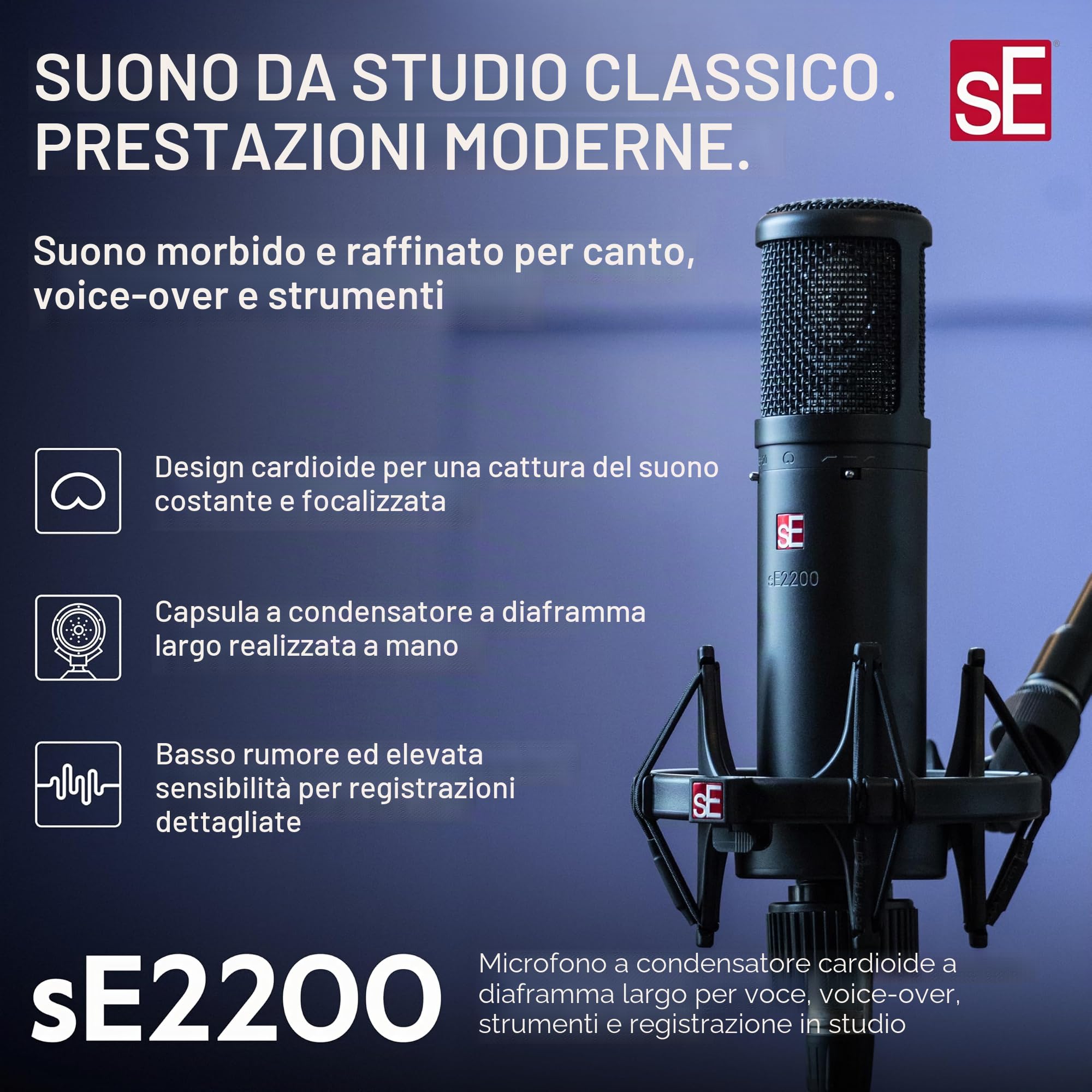 SE ELECTRONICS sE2200 - Microfono a condensatore