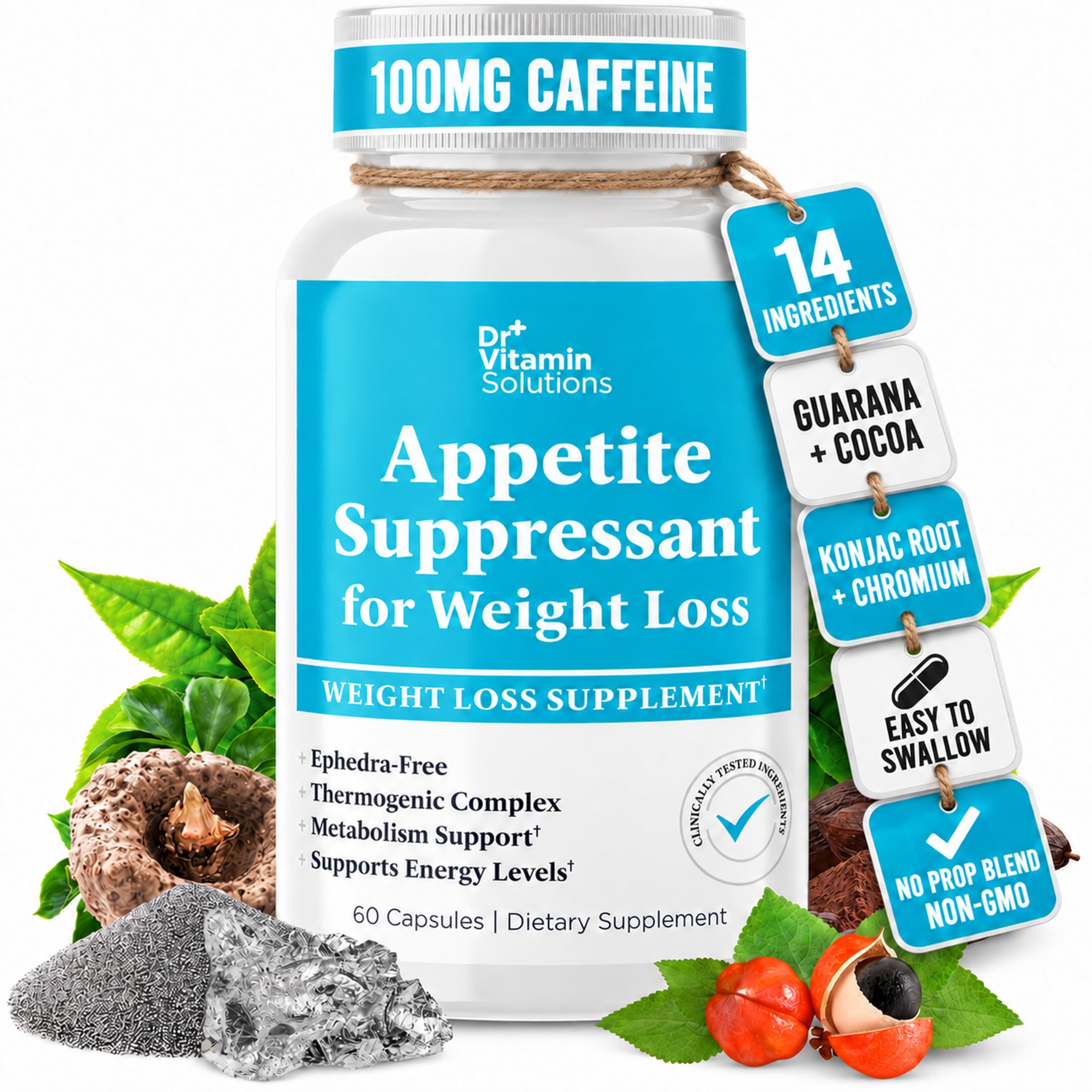 Appetite Suppressant for Weight Loss, Thermogenic Fat Burner for Women