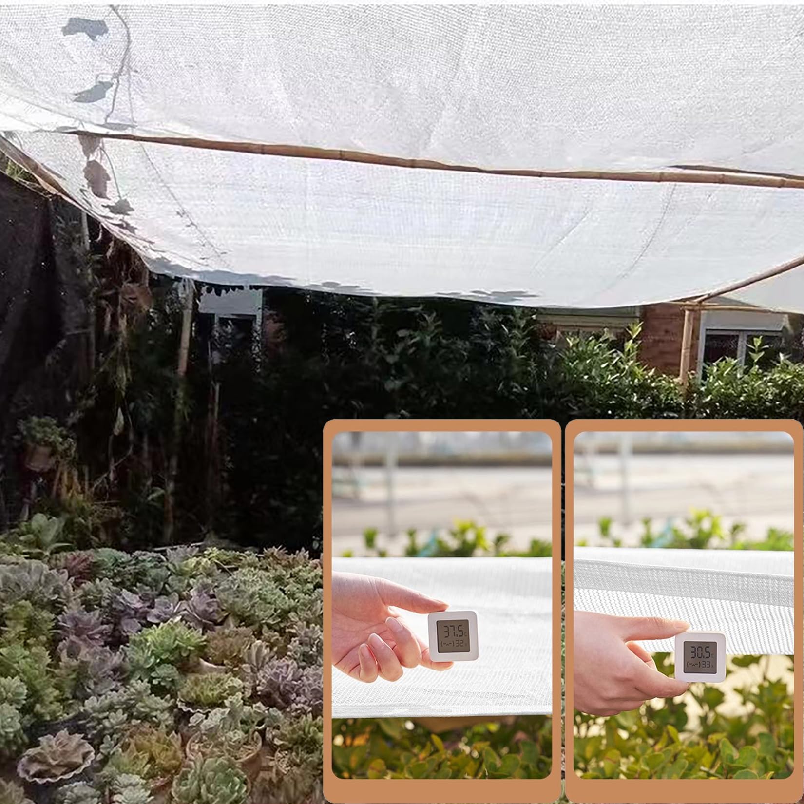 Roja 5x6m con Ojales Vela Reculada para Exteriores Cubierta de Parasol Ideal para Patio Jardín Balcón y Terraza