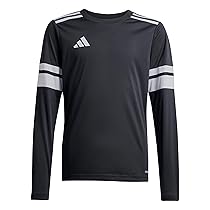 adidas SQUADRA25 JERSEY LONG SLEEVE KIDS, T-shirt Unisex – Bambini, Black, White,
