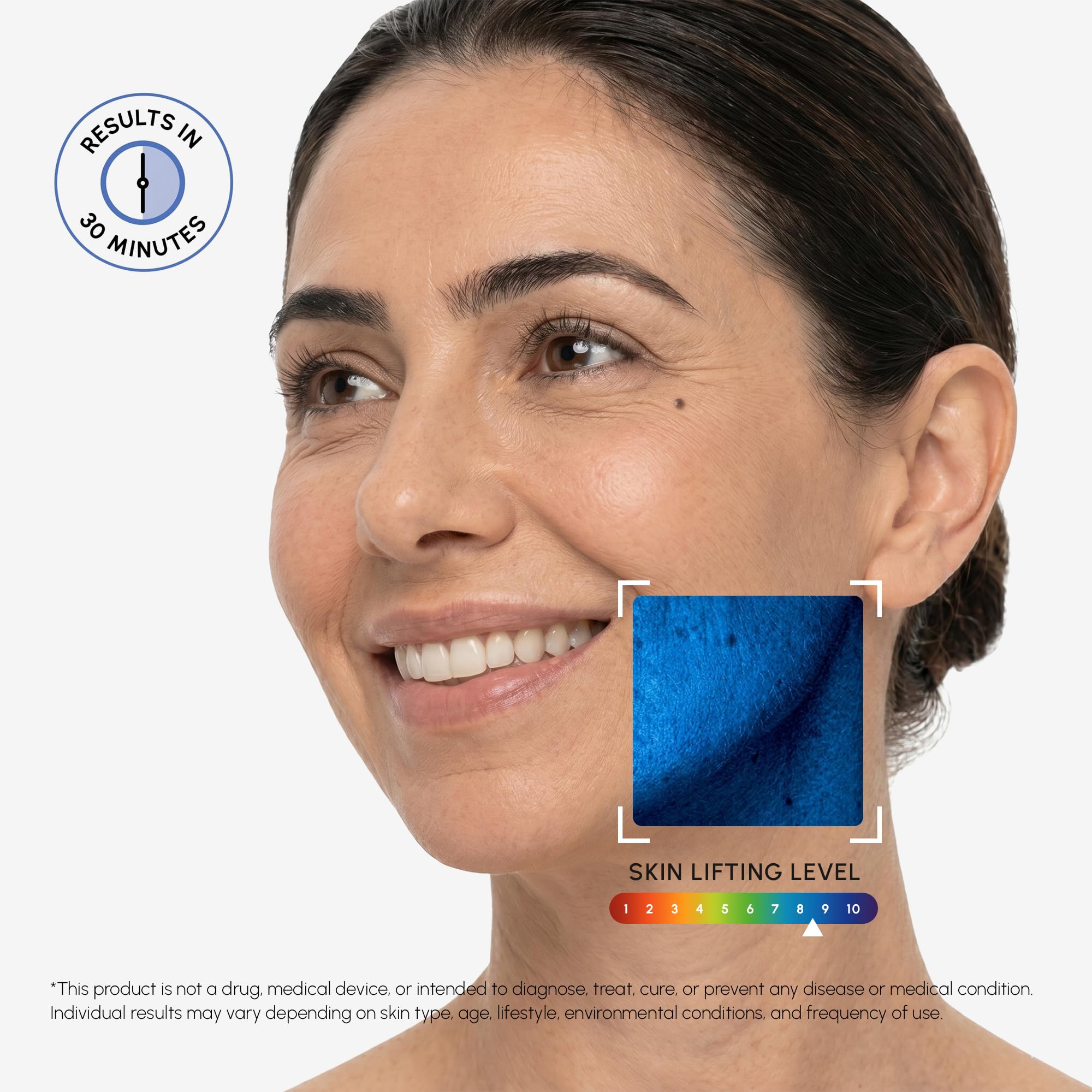 MAREE V Line - Maschera per lifting facciale al retinolo e nastro per sollevamento del collo, riduttore del doppio mento e modellatore della mascella, maschera facciale al collagene al retinolo per