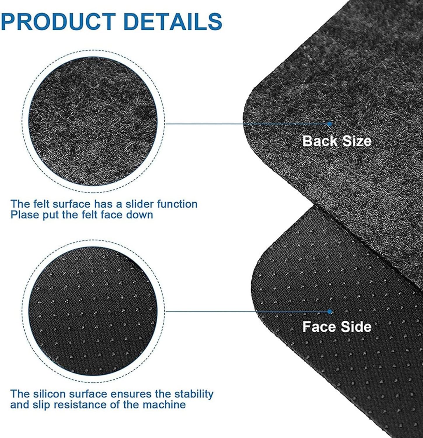 DGHOME Heat Resistant Mat for Air Fryer, 3 PCS Kitchen Countertop Heat Protector Mat with Kitchen Appliance Sliders Function for Ninja Air Fryer, COSORI, Tower, Coffee Maker,Microwave 7 81bo23EQI7L. AC SL1500