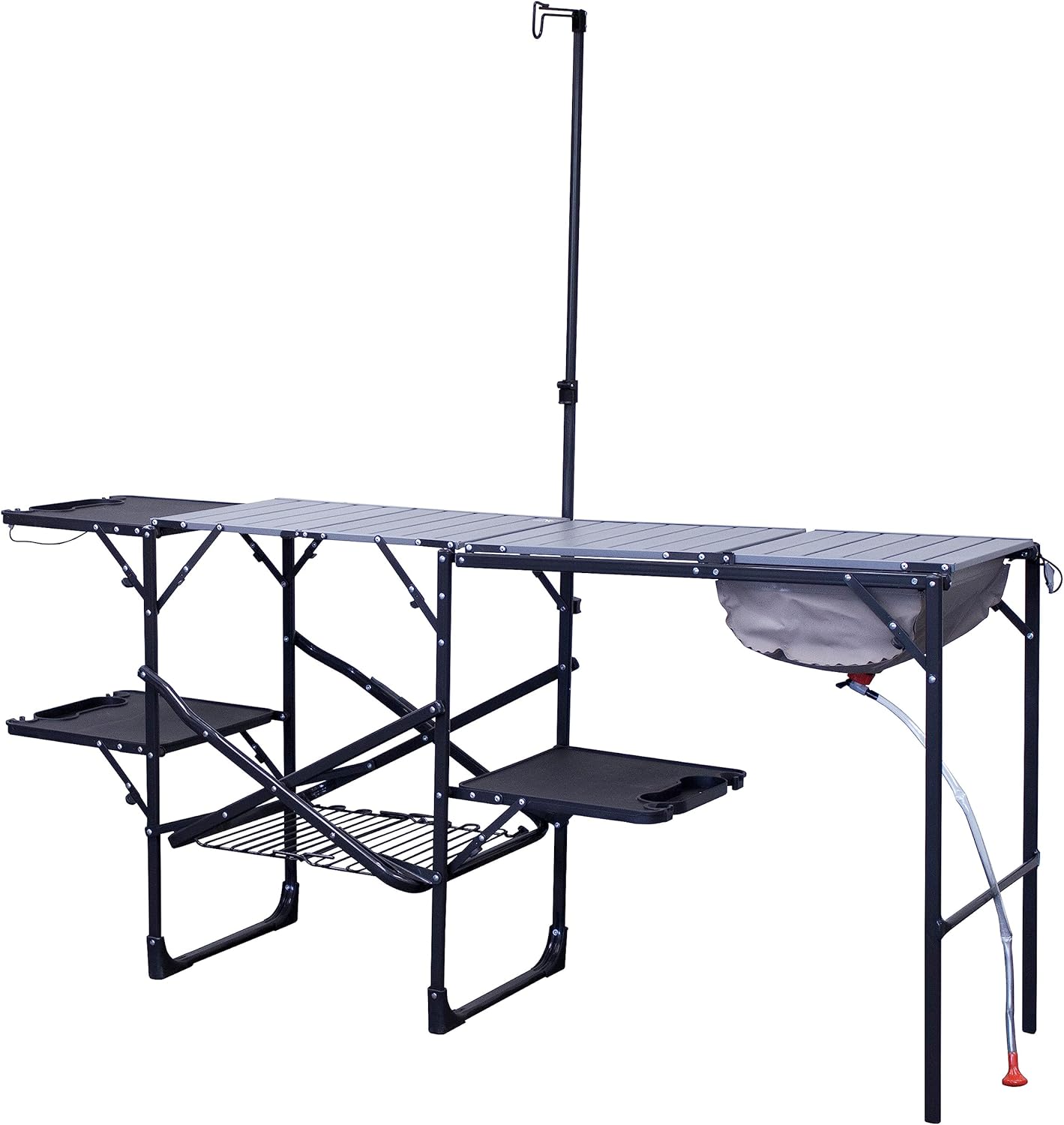 GCI OUTDOOR Master Cook Station | Portable Folding Kitchen Table with Soft Shell Sink