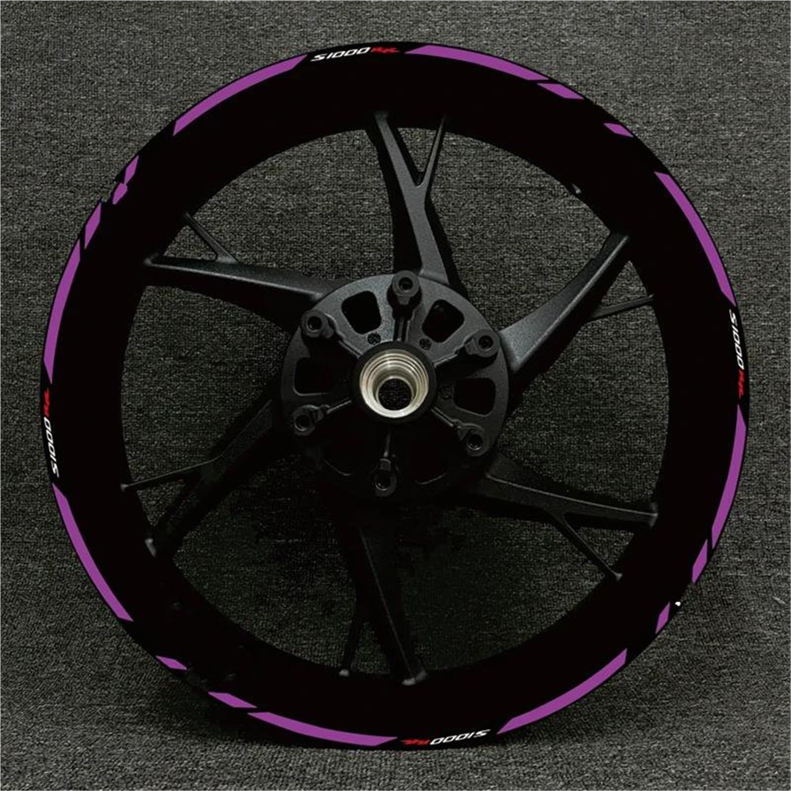 Motorcycle Racing Equipment Wheel Tire Rim Decoration Adhesive Reflective Decal Sticker for BMW S1000XR S1000R 1000RR Decorative(Color1)