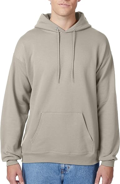 Hanes Men's EcoSmart Hoodie, Midweight Fleece, Pullover Hooded Sweatshirt