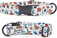 Vista 1 de Tattoo Dog Collar Personalized Custom (X-Small 5/8)