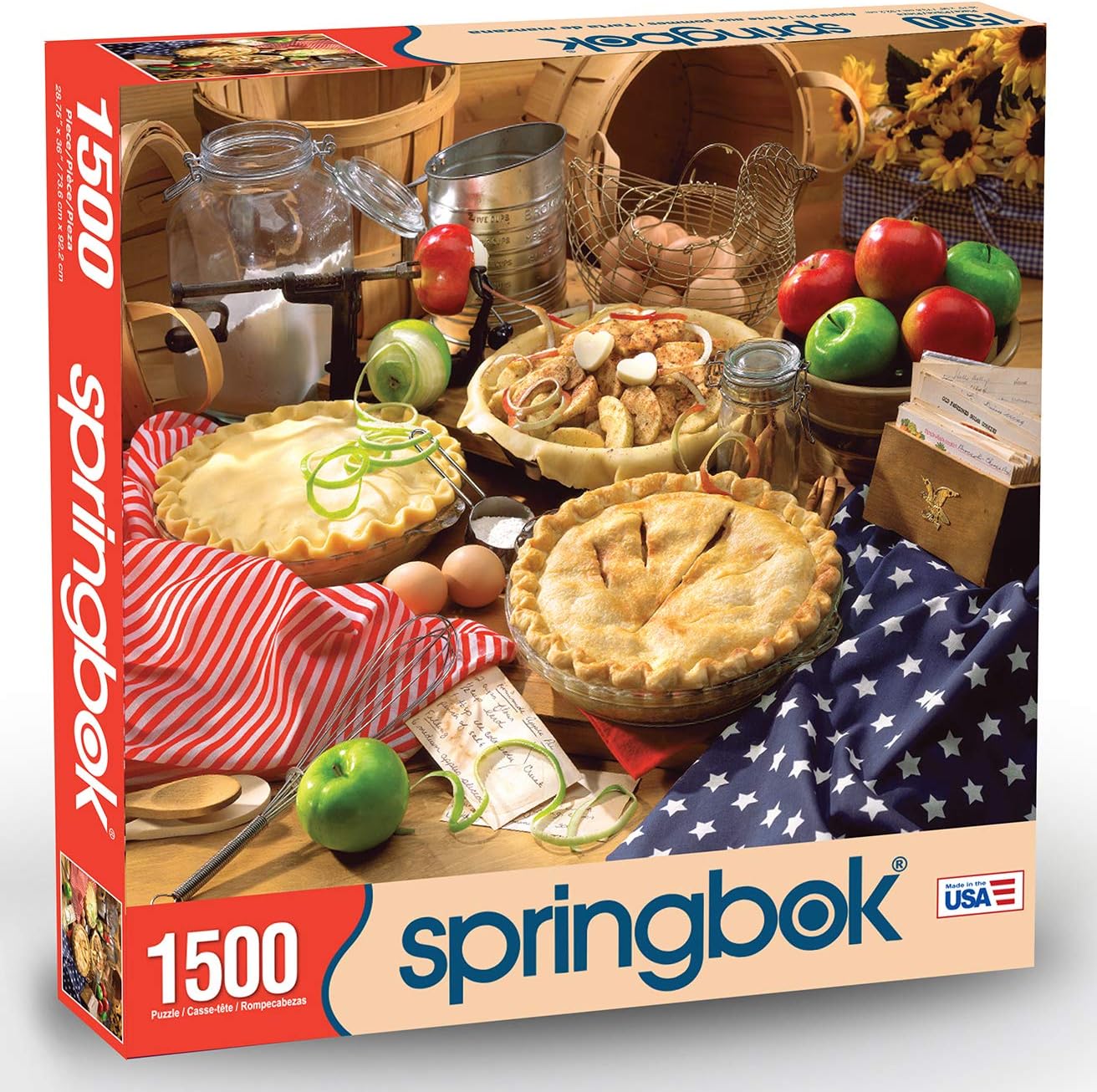 Springbok 1500 Piece Jigsaw Puzzle Apple Pie - Made in USA