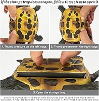 Vista 3 de Escondite de Llaves de Repuesto con Forma de Tortuga Decoración de Jardín Soporte Seguro para Patio Exterior Diseño de Tamaño Grande