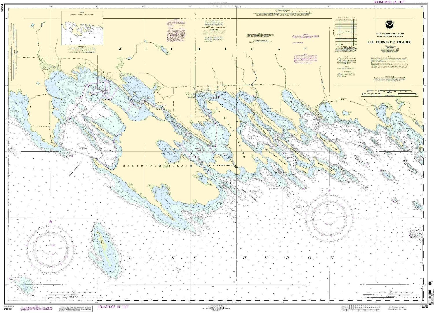 NOAA 14885 Les Cheneaux Island