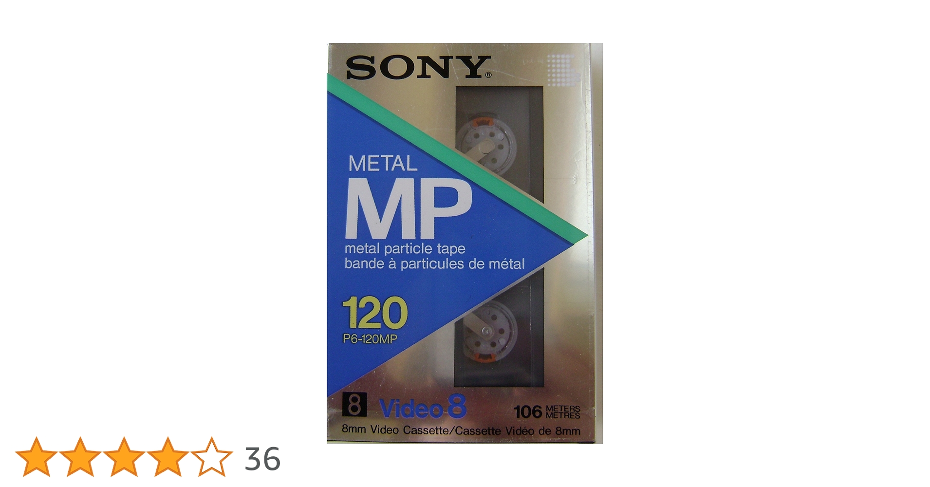Amazon | Sony 120メタルMP 8 mmビデオカセットテープ – メタル