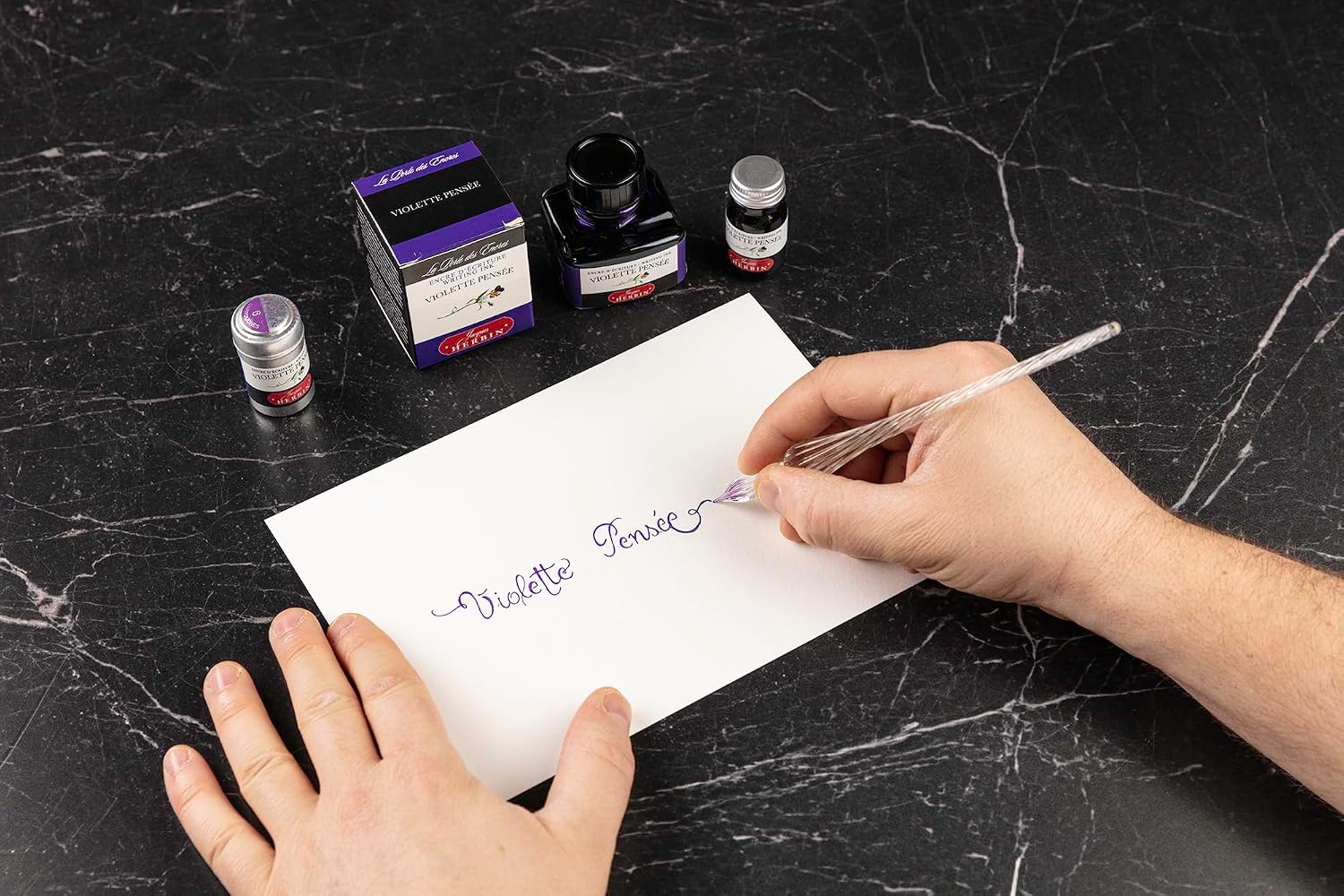 J. Herbin Fountn Pen Ink 30Ml Violette Pensee