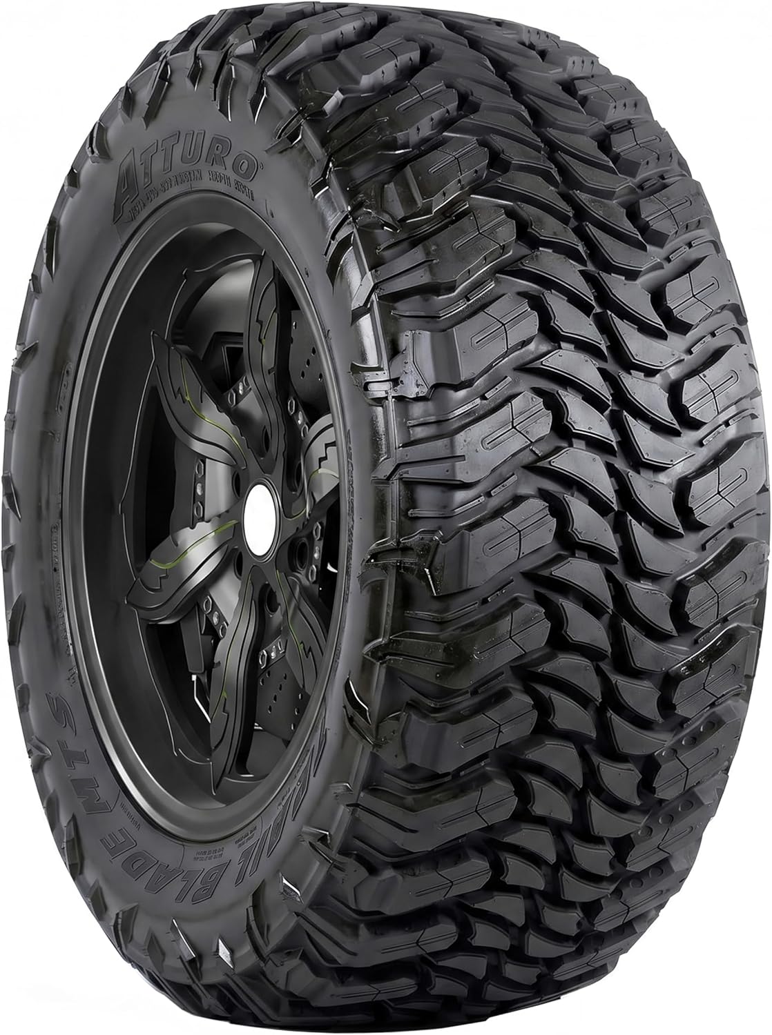 Atturo Trail Blade MTS LT33X12.50R18 122Q Mud Terrain Tire: Quiet Highway Ride for Trucks & Jeeps