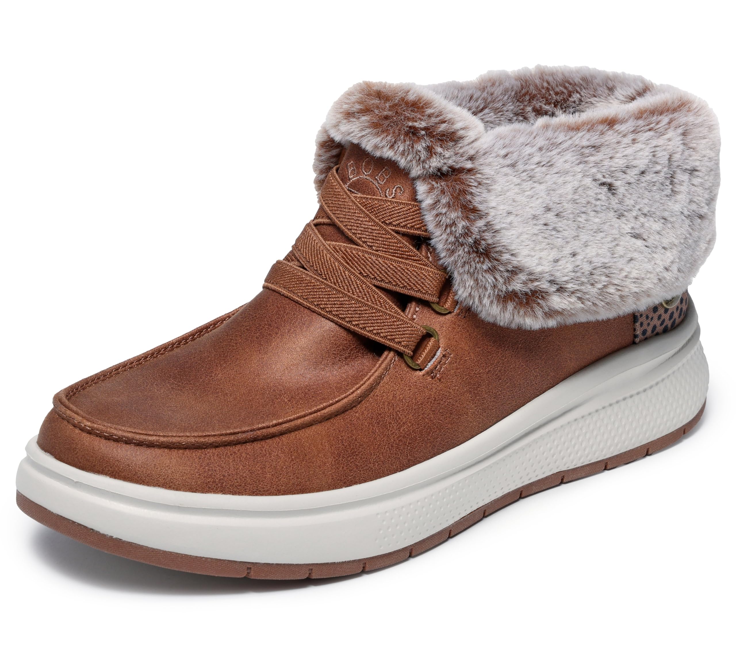 Skechers womens Hands Free Slip-ins Skip Cute Wave - Fur Fancies