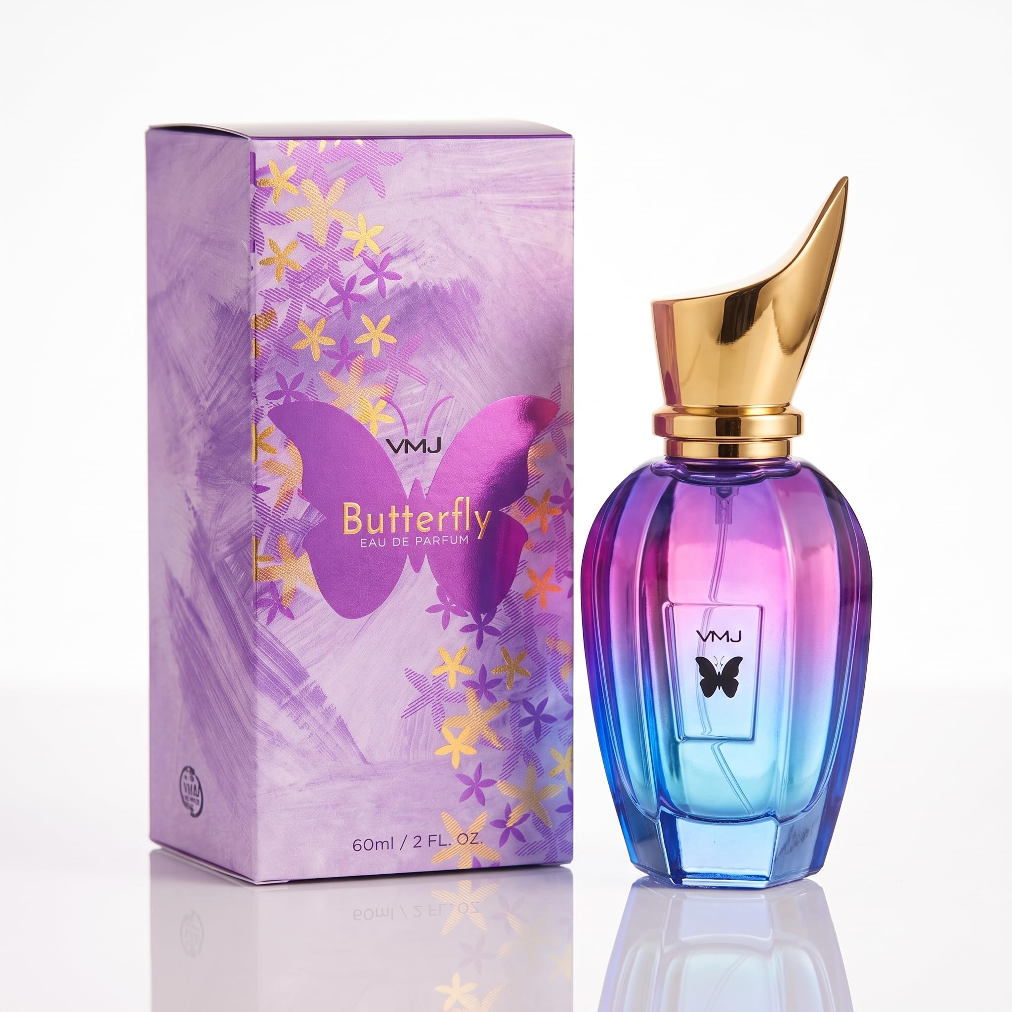 VMJ Butterfly (Hot Pink) Long Lasting Smell Premium Perfume, Fresh And Soothing Fragrance Scent For Men And Women, 60 ml-image-39