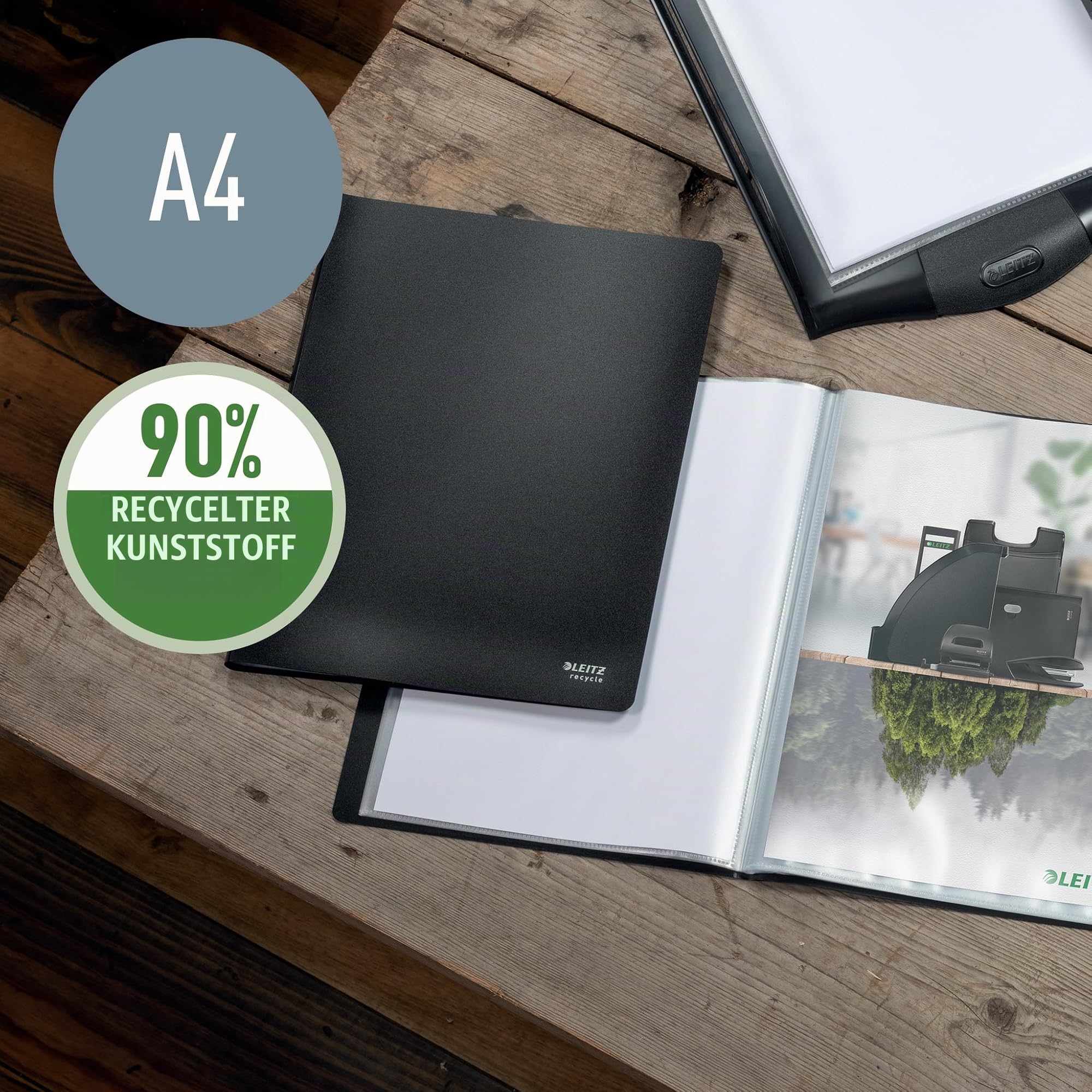 Leitz A4 Sichtbuch, Inkl. 40 eingebundener Klarsichthüllen für 80 Blatt - Image 3