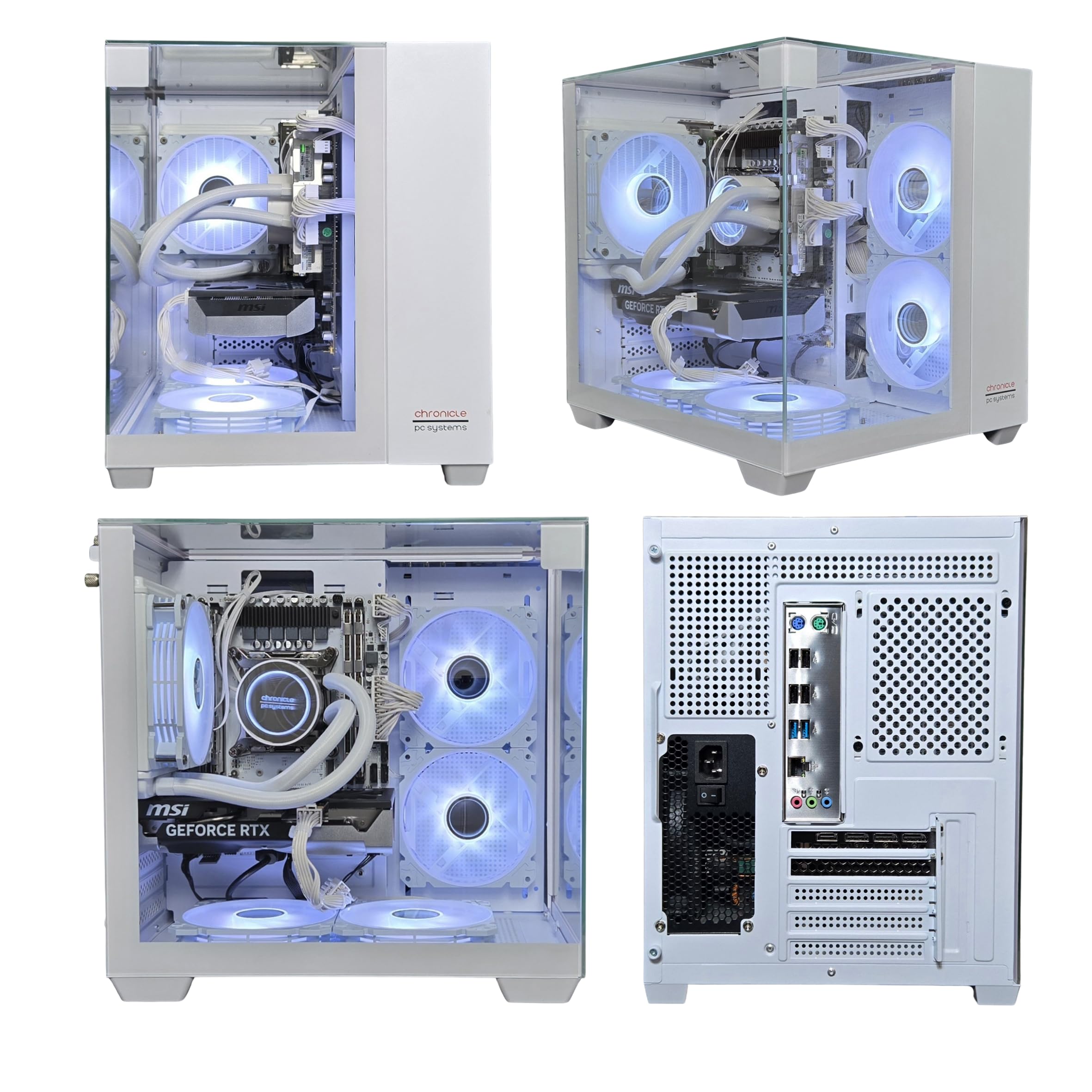 Gaming PC Phantom White | NVIDIA RTX 3050 | 12 Core | RGB Lüfter mit Fernbedienung | Wasserkühlung | WLAN | Windows 11 (64GB RAM 1TB SSD)