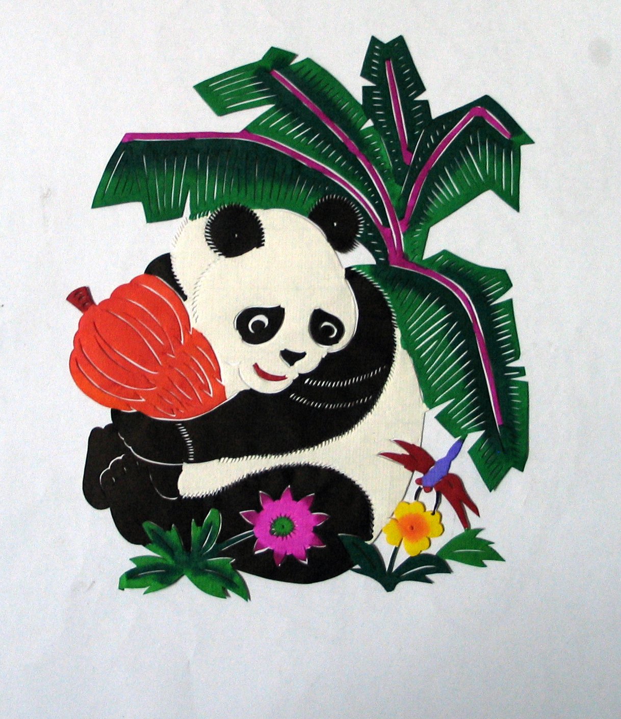 中国 切り絵 風景画 動物保護区 パンダ アニマル 剪紙 アートクラフト3枚 切り絵 萬氏剪紙 大熊猫（パンダ） : 中国貿易公司ctcオンライン