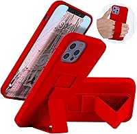 Vista 96 de Funda de silicona con soporte de LAUDTEC compatible con iPhone 7/8/SE, soporte de metal con soporte de pie vertical y horizontal, cubierta flexible