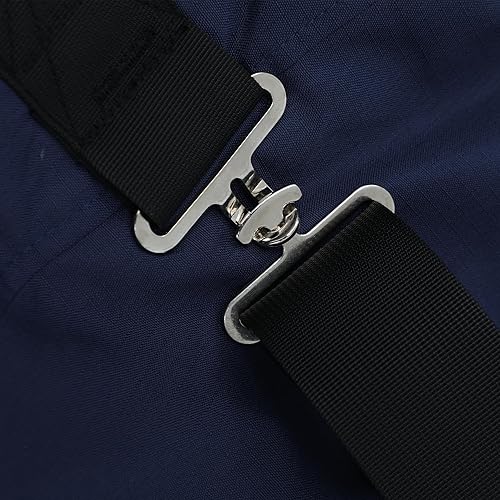 Waterproof Horse Turnout Blanket - Medium Weight Winter Blanket (220g Fill) with Detachable Neck Cover - Blue - 72 in(US 72 in(EU 135 cm))