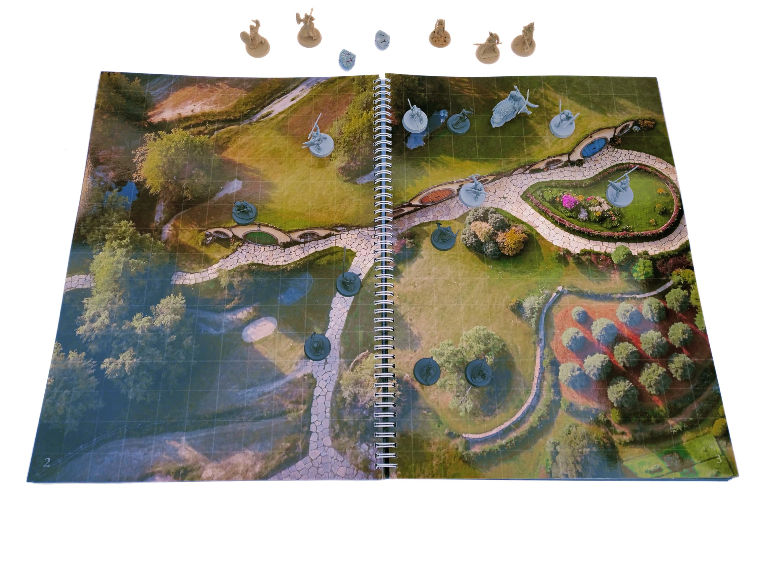 Generico I Luoghi della Guerra dell'Anello, Vol. 2, Tappeti da battaglia riposizionabili per giochi di ruolo da tavolo ispirati alle opere di J.R.R. Tolkien