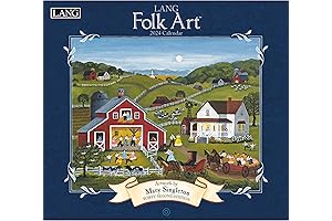 Lang Wall Calendar 2024: Experience the Joy of Illustrious Art and Remarkable Quotes