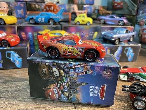 Miniatura 107 de Coches de juguete de carreras de fundición a presión, material de aleación de seguridad para niños, caja de color de belleza para cumpleaños de tu
