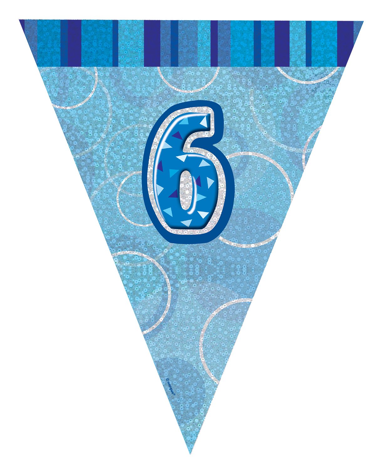 Unique Party 92068 - 9ft Foil Glitz Pink Happy 80th Birthday Banner — view 211