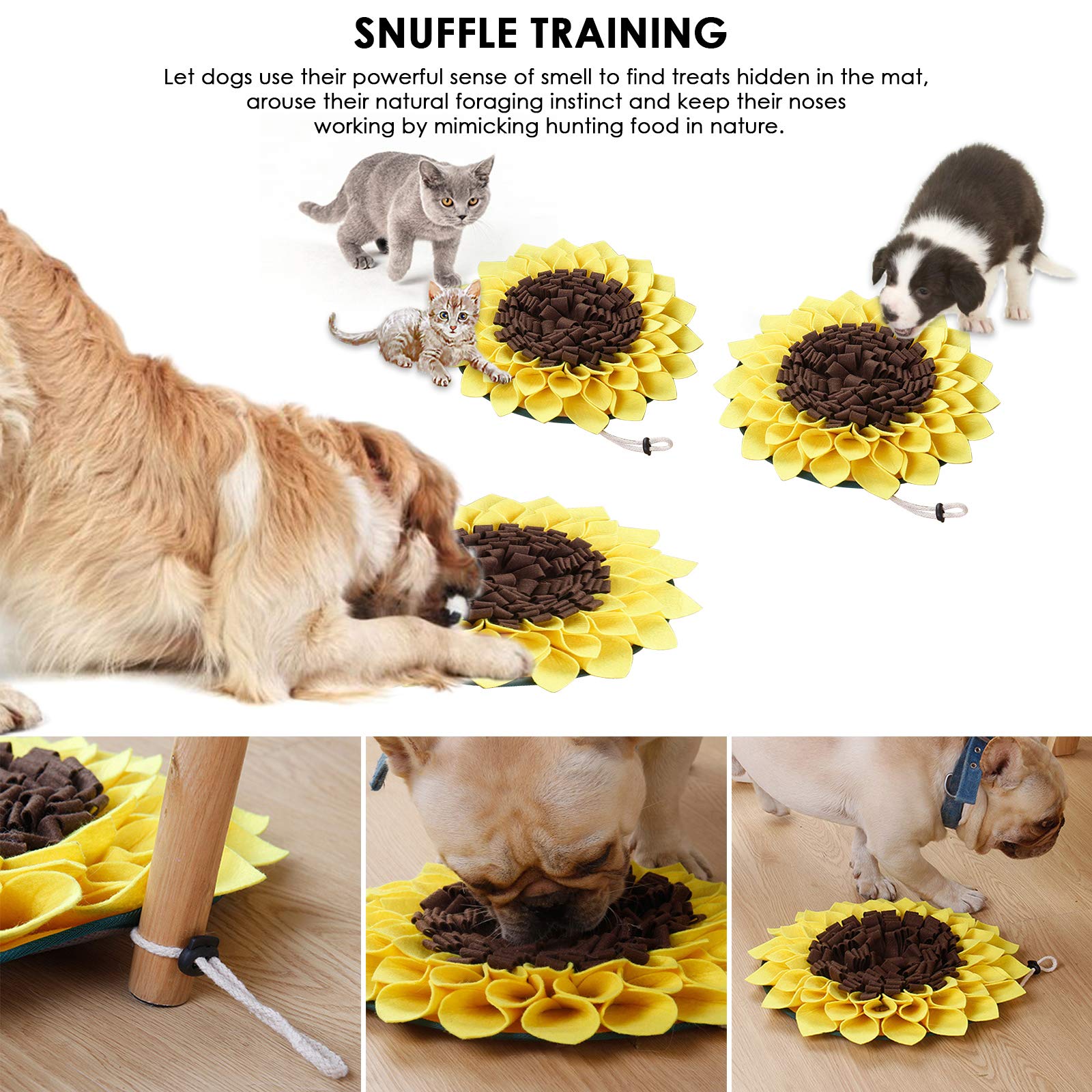 Snuffelmat Honden Speelgoed, Interactieve Wortel Groente Pluche Voeding Kauwen Bijtende Speeltjes Voor Verveling Snuiven Training Puzzelspel Voor Het Verminderen Van Verveling Nl