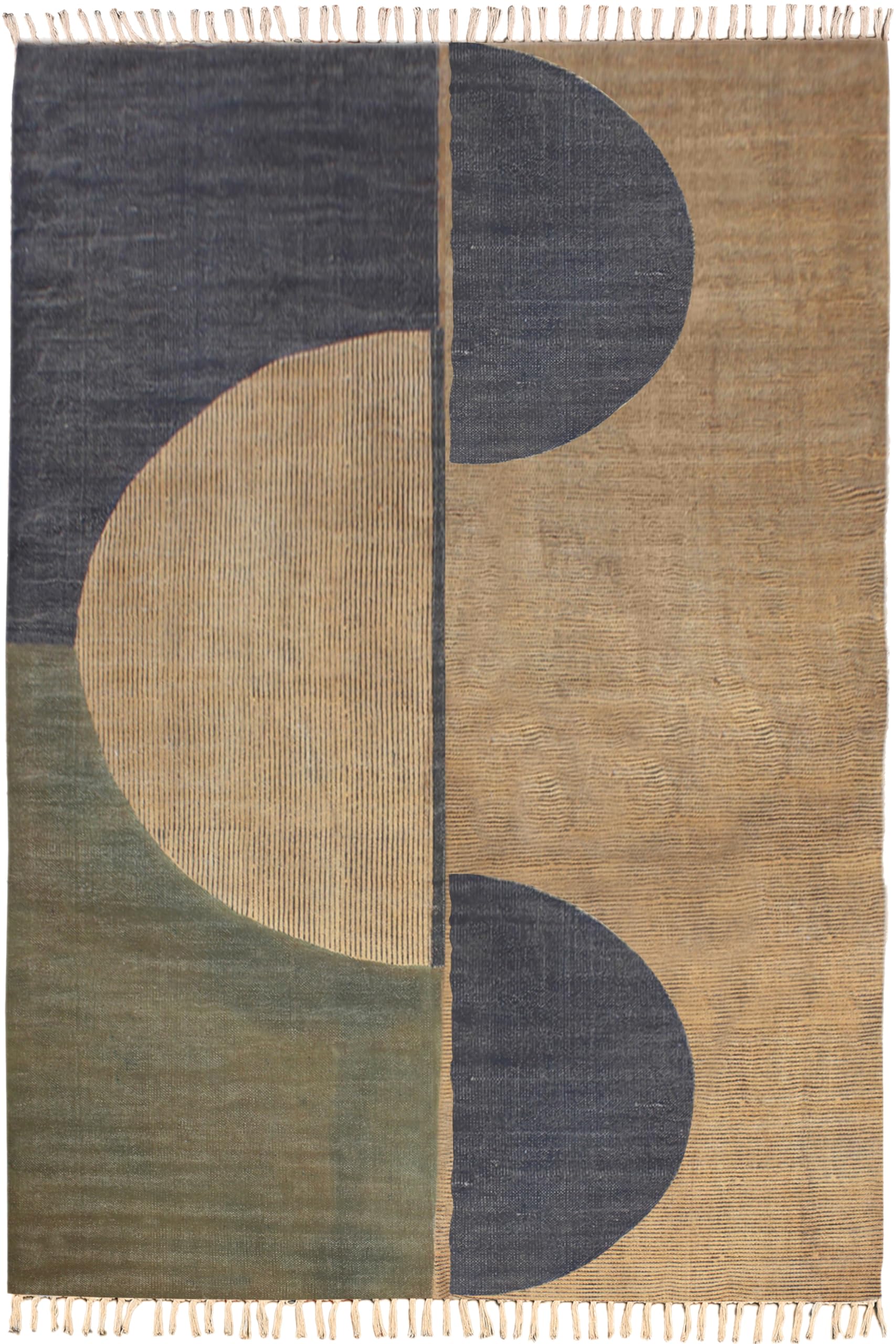 Kilim rug lot de 5 tapis carrés lavables coton style bohème