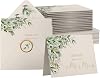 VNS Creations - Wedding 100 Pack 4x6 Thank You Cards Wedding with Envelopes& Stickers - From Mr and Mrs Cards - Blank Thank You Notes - Gold Foil & Greenery Designs