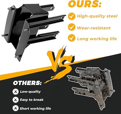 Miniatura 5 de Kojem Soporte de montaje de carenado delantero compatible con Harley-Davidson Road Glide 1998-2013 Reemplazo para 58530-10 Acero Negro