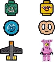 Vista 6 de LEGO Bolsa de accesorios con juego de parches, serie 1, Azul, Bolsa Serie 1