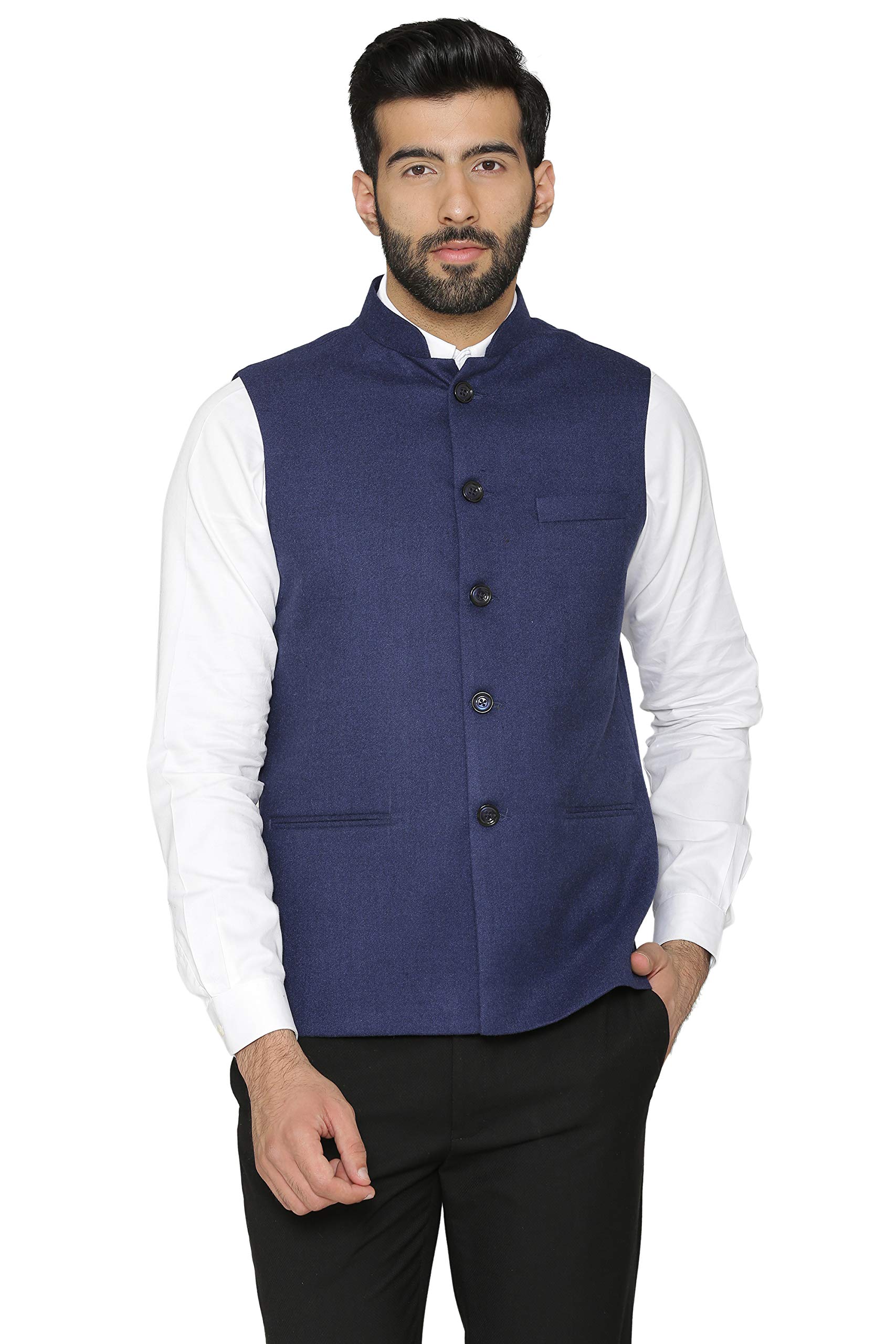 wintage Men's Tweed Wool Modi Nehru Jacket-picture-7