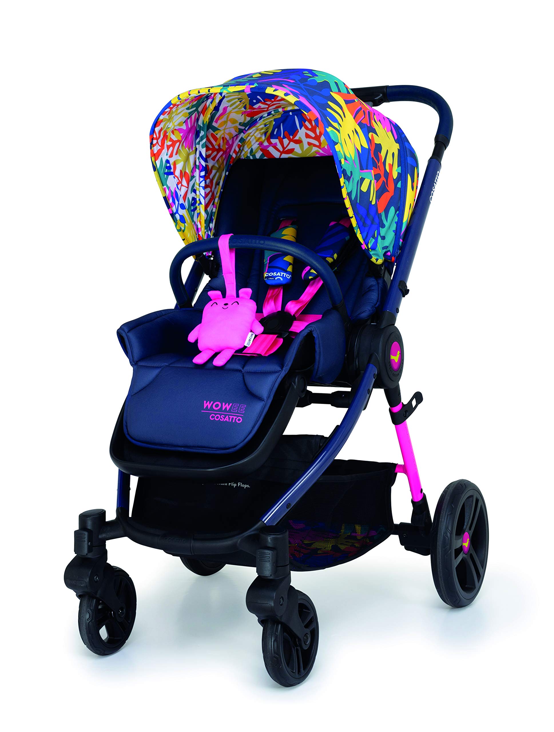 Cosatto Wowee Pushchair - Chassis & Seat Unit, Lightweight & compact, Club Tropicana
