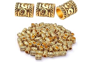 BronaGrand Gold Hair Beads: Antique Charm for Your Tresses