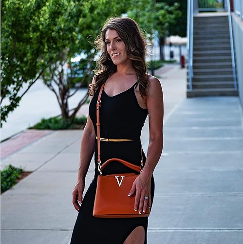 Miniatura 6 de EVVE Bolso Satchel Pequeño para Mujer, Carteras Clásicas con Asa Superior, Bolsos de Mano Cruzados de Moda con Correa para el Hombro