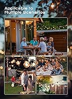 Vista 6 de Brightown Bombillas de repuesto G40, bombillas de globo transparentes de repuesto para cadena de luces al aire libre, base de candelabro E12