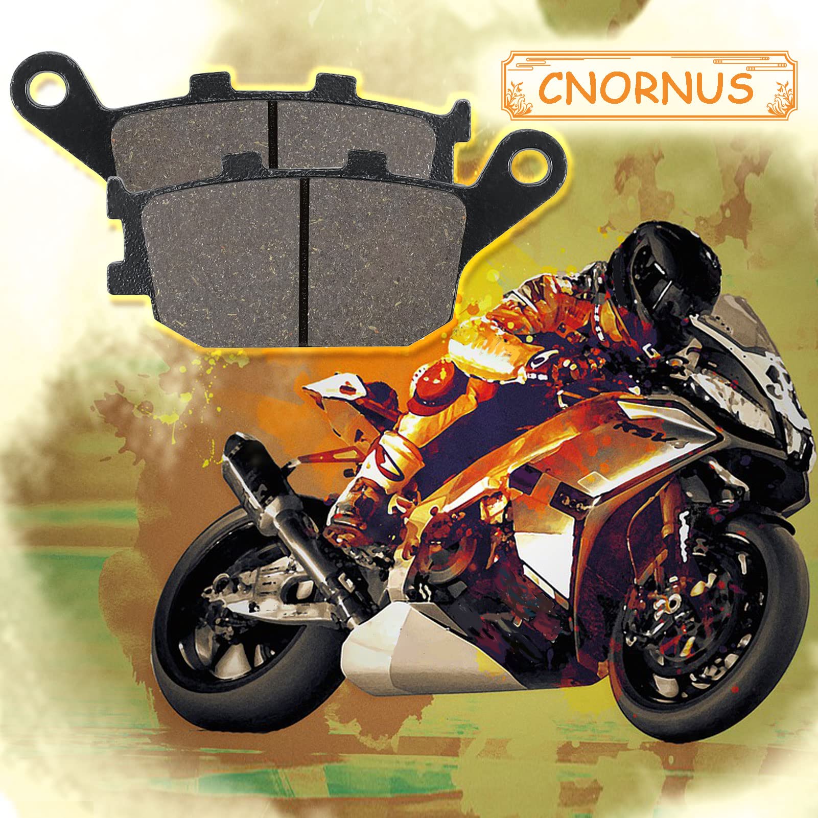 Motorrad Bremsbeläge Kohlefaser – Vorne/hinten Für Honda CBR 900 RR, VTR1000 U.a.