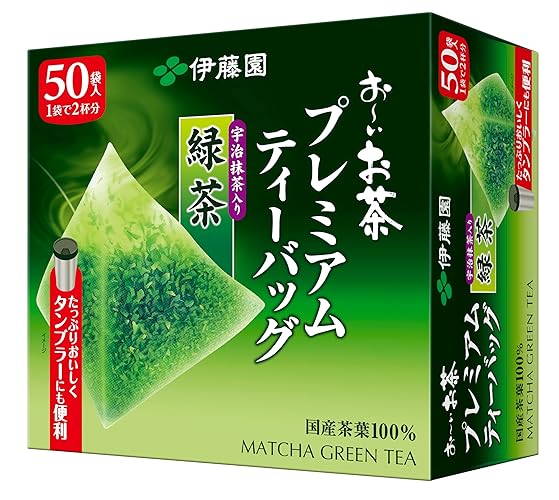 Itoen Ryokucha Green tea Matcha Blend Premium bag Pack of 50 (japan import)