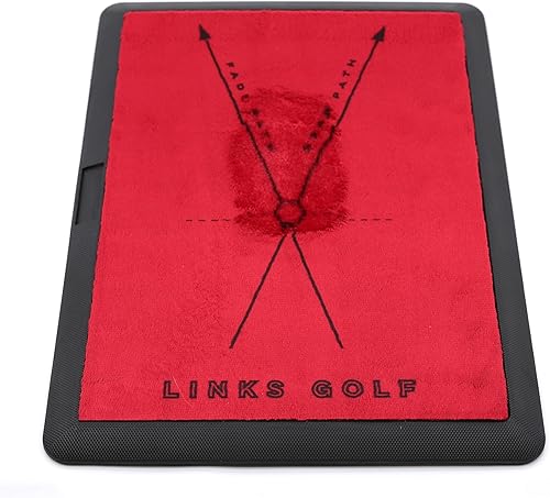 LINKS GOLF Alfombrilla de golf de impacto premium + alfombrilla de repuesto, tapete de práctica de retroalimentación de camino de swing instantáneo,