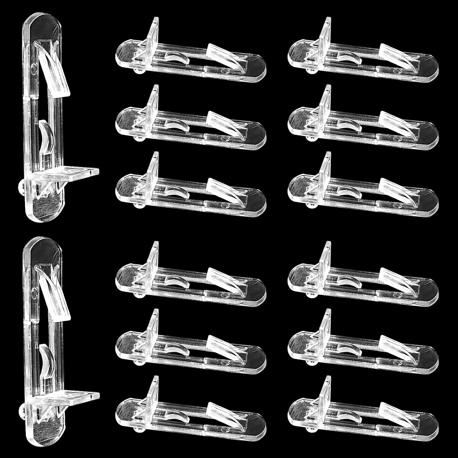 Litoexpe 40 Pieces Plastic Locking Shelf Pins, Shelf