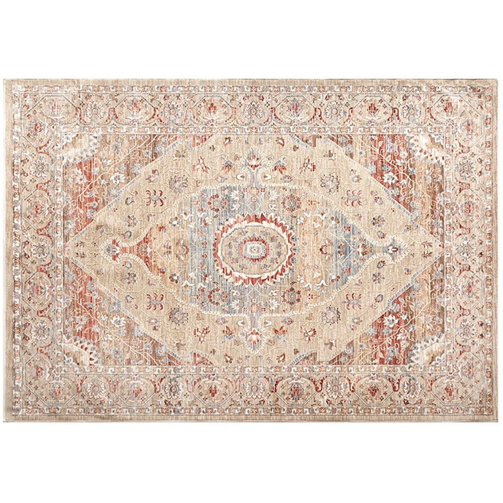 Dywany do salonu, sypialni, jadalni, na sofę, stół, orientalny beżowy, czerwony, niebieski, szary, 200 x 200 cm