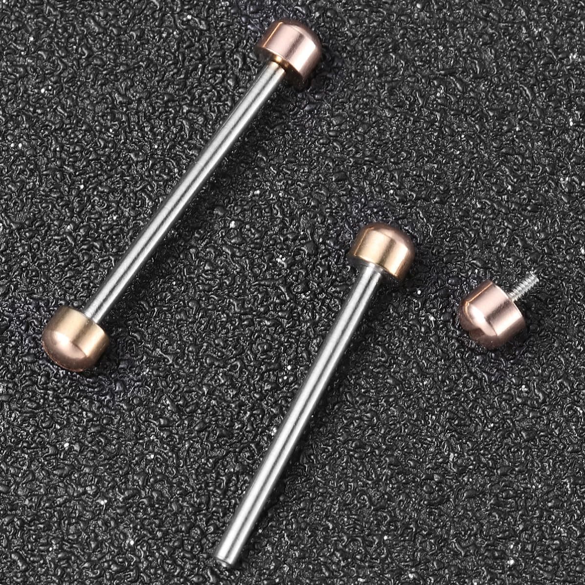 Toddmomy 2 Varillas de Conexión para Correa de Reloj de Metal Tornillo para Reparación Profesional de Relojes, Kit de Herramientas para Relojeros, Diámetro Interior 20mm